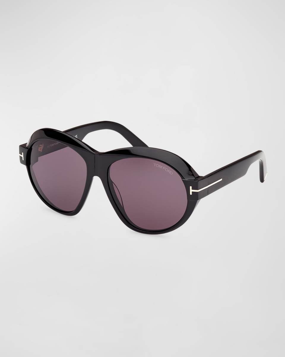 Inger Acetate Round Sunglasses